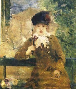 Berthe Morisot Dame a L ombrelle oil painting picture